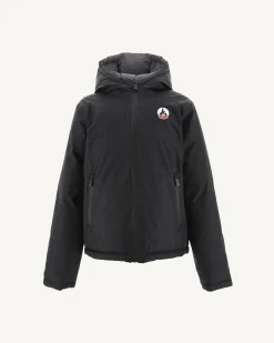 JOTT Reversible Hooded Winter Jacket For Children Black/Anthracite Yoko 9990 Black / Charcoal Cheap