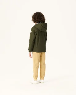 JOTT Reversible Ultralight Down Jacket With Hood Army/Light Blue Child Ross 2551 Army / Soft Blue Clearance