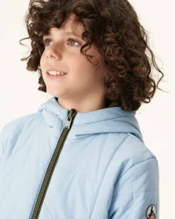 JOTT Reversible Ultralight Down Jacket With Hood Army/Light Blue Child Ross 2551 Army / Soft Blue Clearance