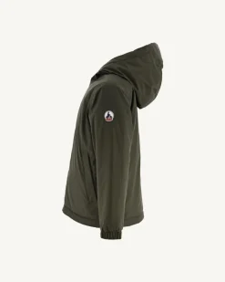 JOTT Reversible Ultralight Down Jacket With Hood Army/Light Blue Child Ross 2551 Army / Soft Blue Clearance