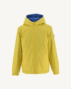 JOTT Reversible Ultralight Hooded Down Jacket Lemon/Azure Child Rosso 6310 Lemon / Azure New