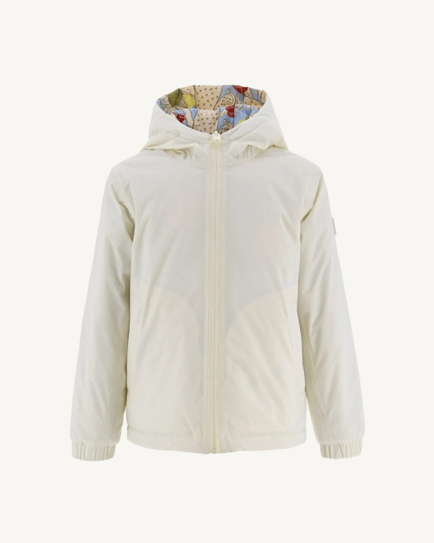 JOTT Reversible Ultralight Hooded Down Jacket Ecru/Bohemian Blue Child Ross 8953 Off-White/Bohemian Blue Cheap