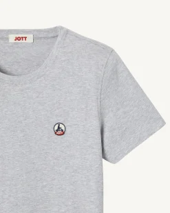 JOTT Round Neck T-Shirt Heather Gray Rosas 514 Heather Gray Shop