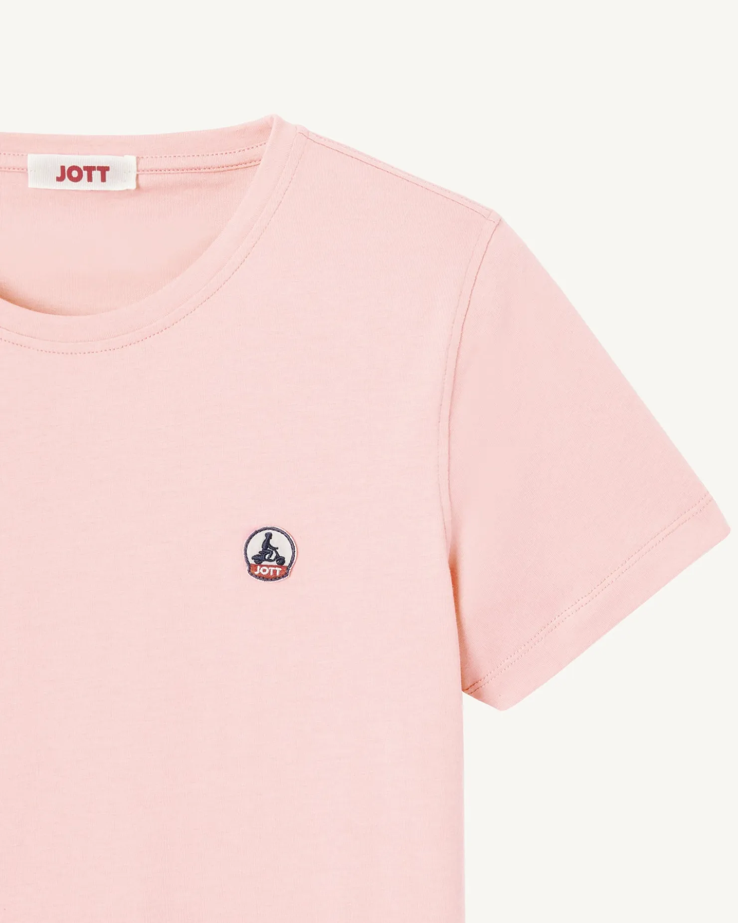 JOTT Round Neck T-Shirt Light Pink Rosas 463 Soft Pink Clearance