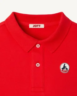 JOTT Salvador Children'S Bright Red Polo Shirt 318 Fire Red Fashion