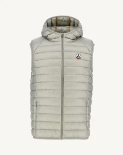 JOTT Sauge Pat Hooded Sleeveless Down Jacket 826 Sage Best Sale