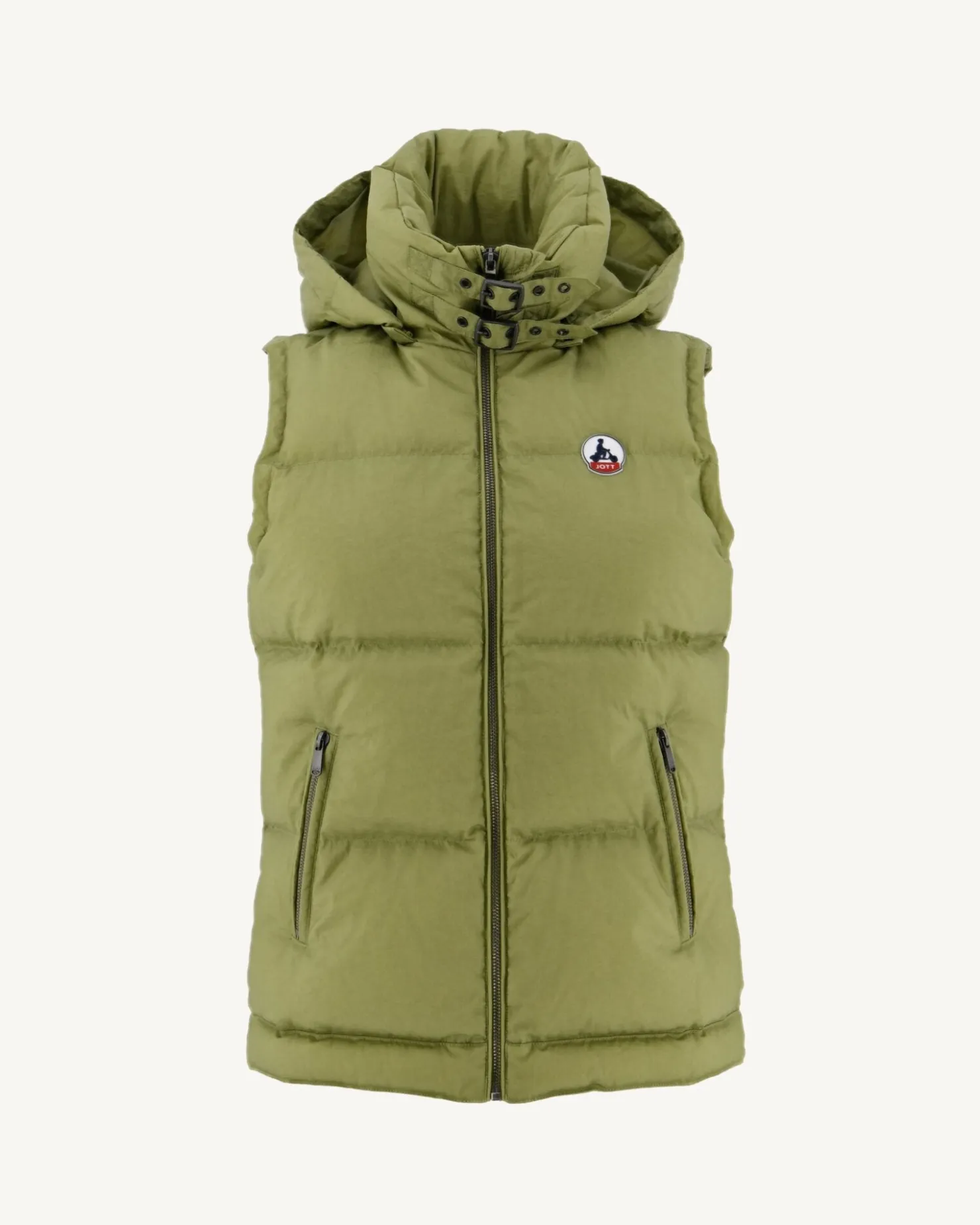 JOTT Sevilla Light Khaki Grand Cold Sleeveless Down Jacket 247 Bush New