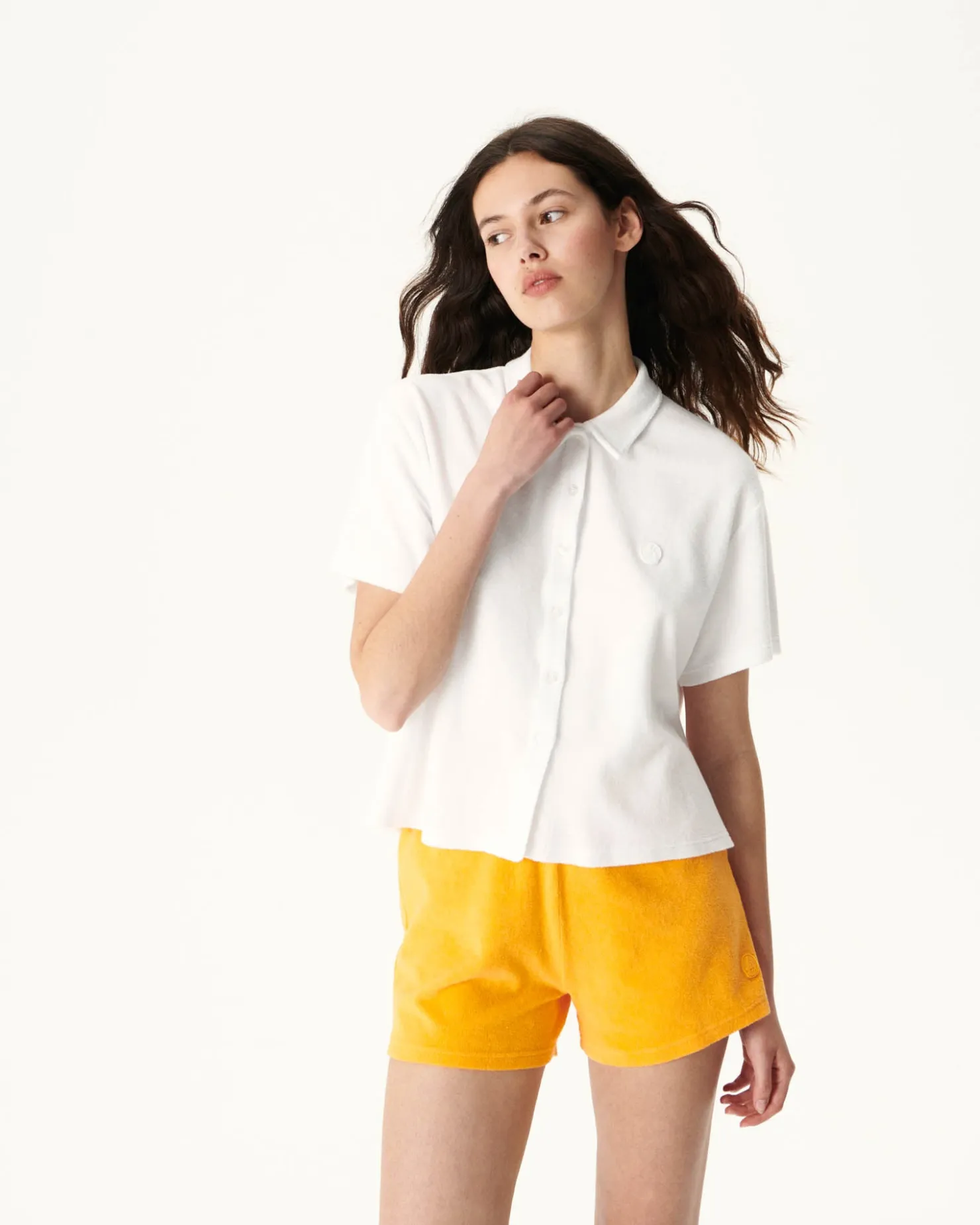 JOTT Short Terrycloth Shirt White Nova 901 White Best