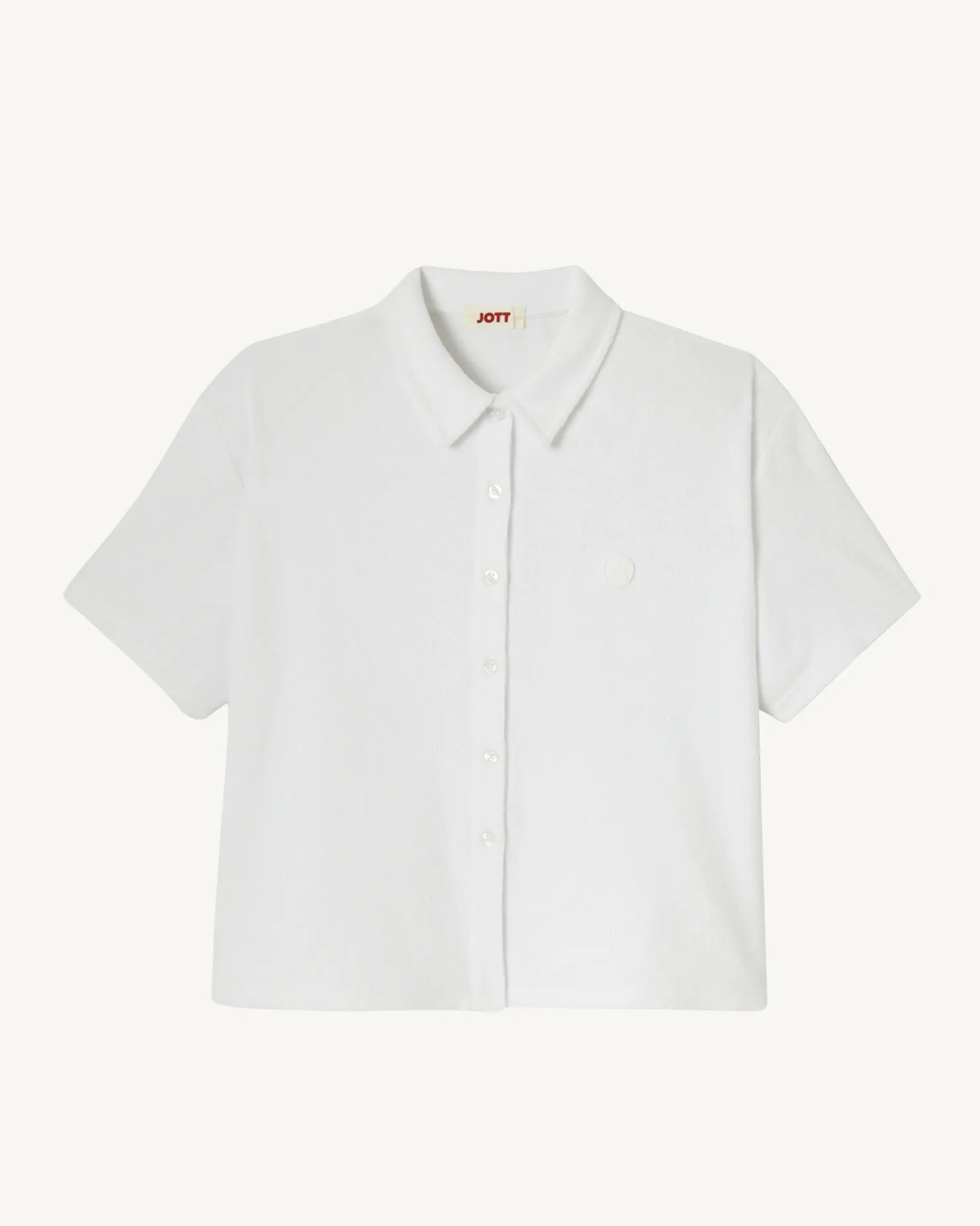 JOTT Short Terrycloth Shirt White Nova 901 White Best