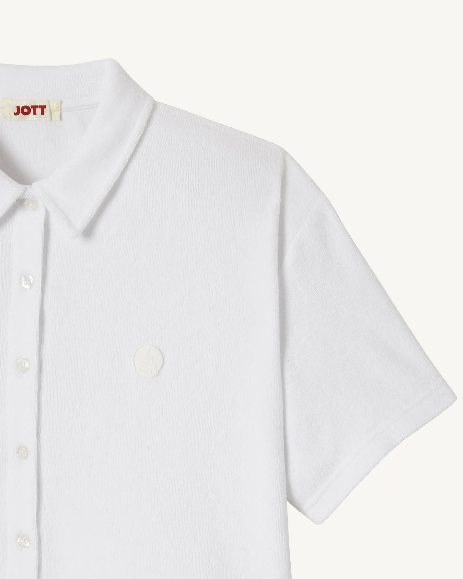 JOTT Short Terrycloth Shirt White Nova 901 White Best