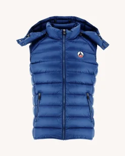 JOTT Sleeveless Down Jacket Grand Cold Dark Denim Silver 195 Dark-Denim Best