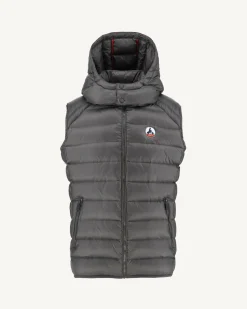 JOTT Sleeveless Down Jacket Grand Froid Anthracite Silver 504 Anthracite Outlet
