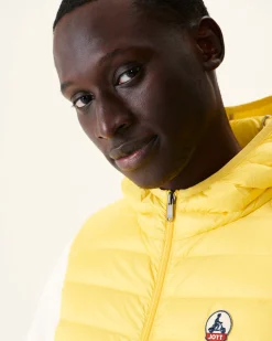 JOTT Sleeveless Hooded Down Jacket Light Yellow Pat 627 Soft Yellow Best Sale