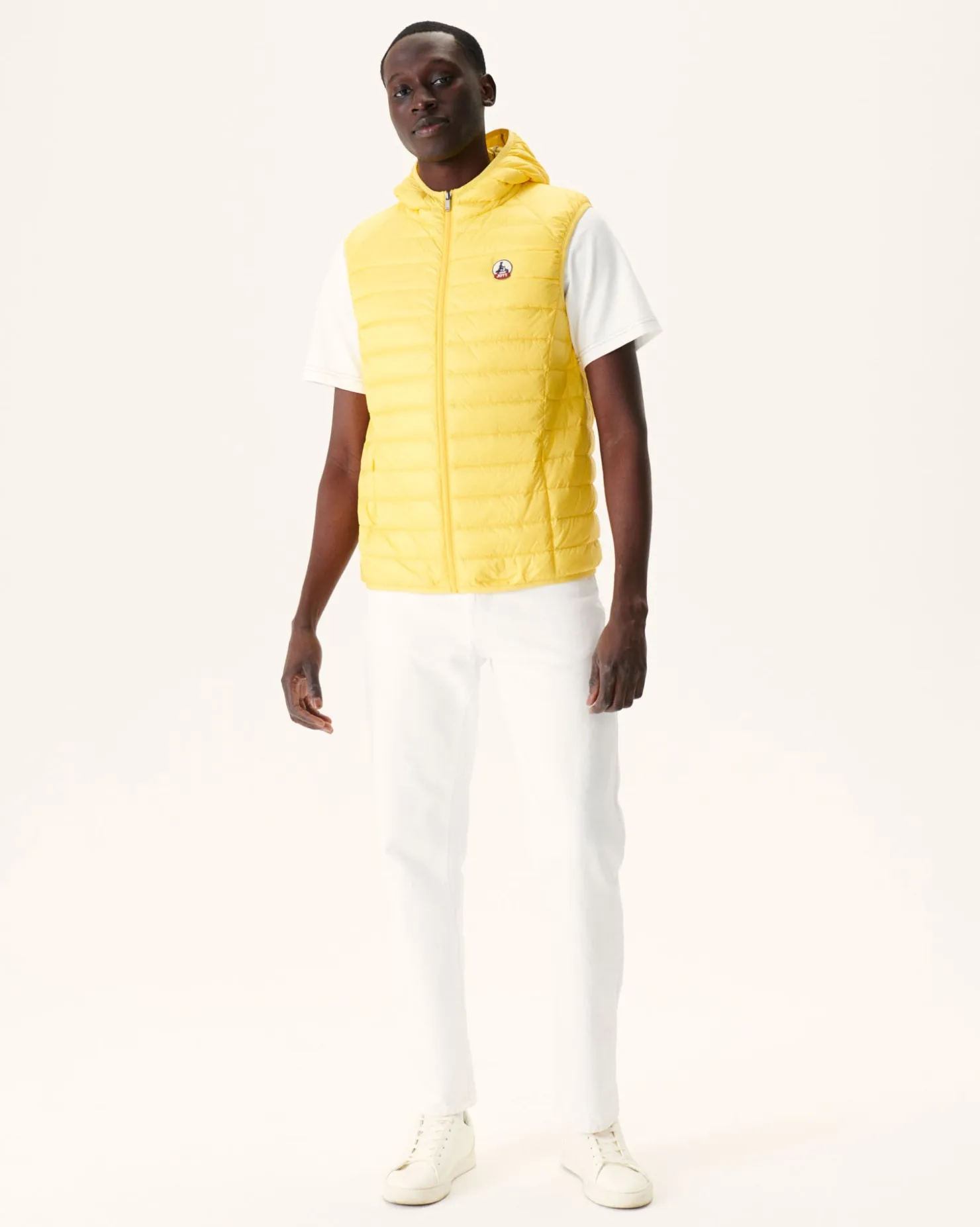 JOTT Sleeveless Hooded Down Jacket Light Yellow Pat 627 Soft Yellow Best Sale