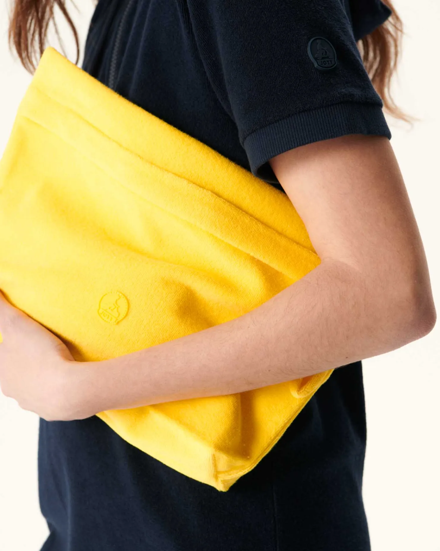 JOTT Small Cotton Terry Pouch Lemon Sea 631 Lemon Cheap