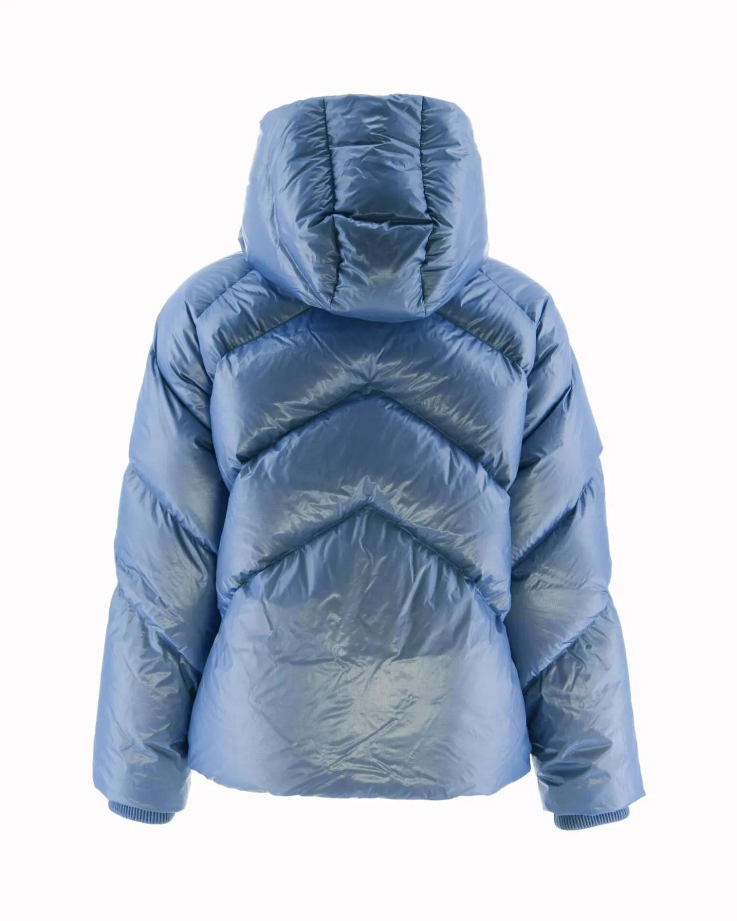 JOTT Stellar Washed Blue Hooded Puffer Jacket 182 Faded Blue Best Sale