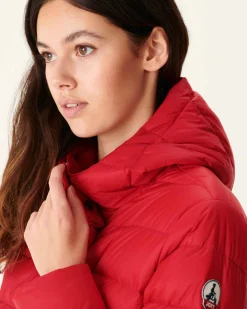 JOTT Straight Hooded Padded Jacket Rouge Jane 300 Red Best