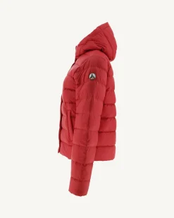 JOTT Straight Hooded Padded Jacket Rouge Jane 300 Red Best