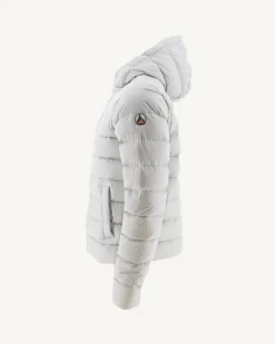 JOTT Straight Hooded Padded Jacket Light Gray Jane 532 Soft Gray Flash Sale