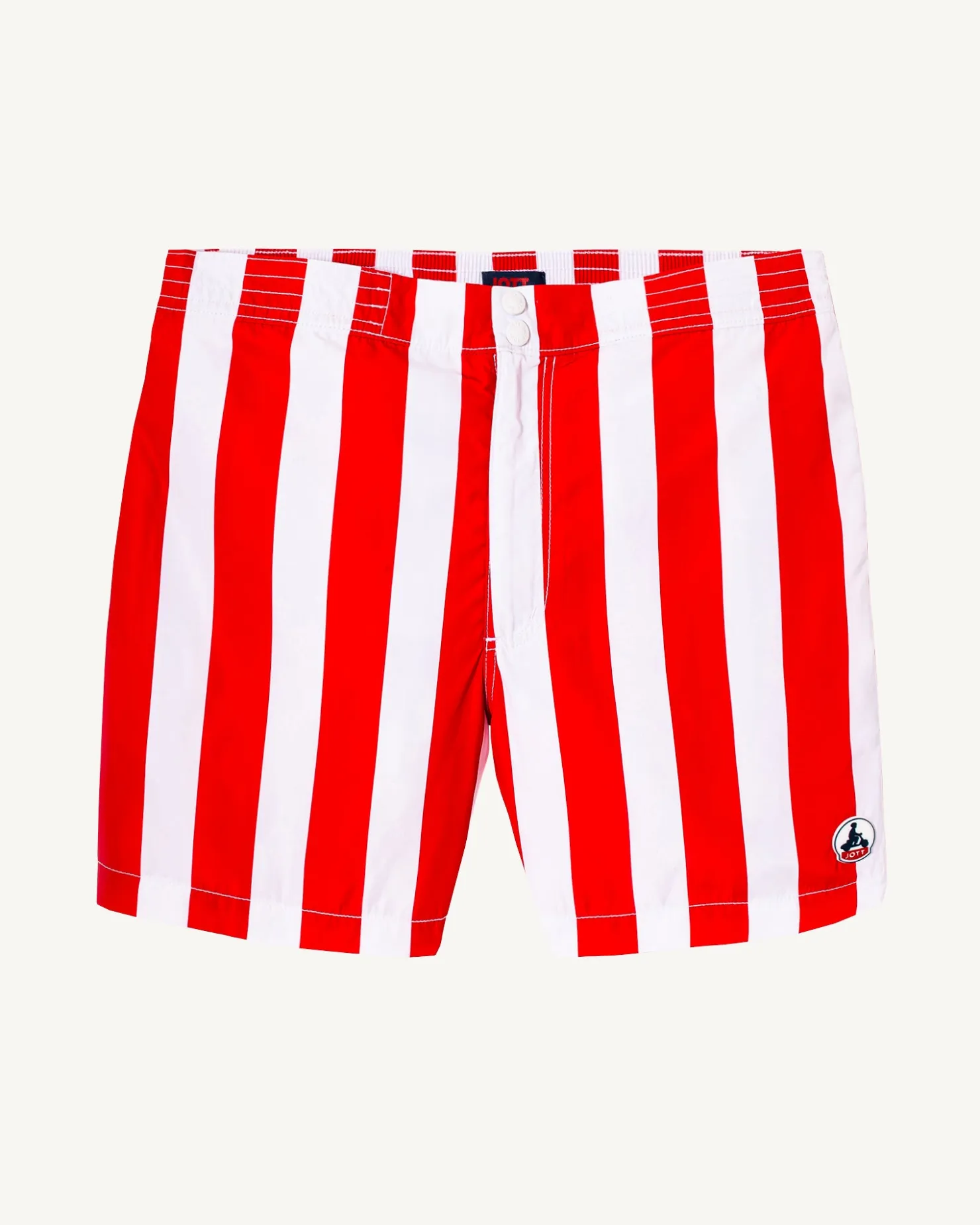 JOTT Swim Shorts Bright Red Stripe/White Deauville 3182 Stripe Fire Red / White Best