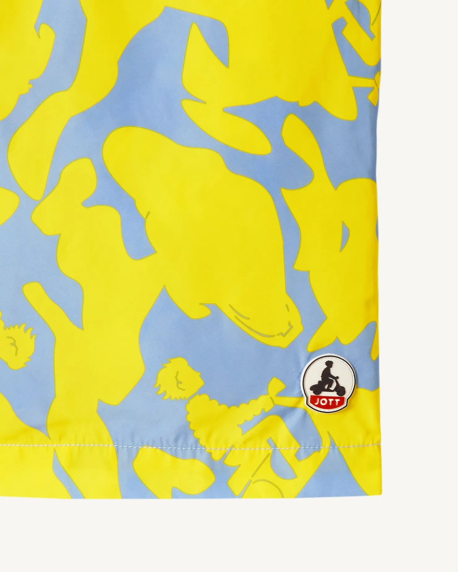 JOTT Swim Shorts Camo Light Blue/Citron Biarritz 1802 Camo Soft Blue / Lemon Sale