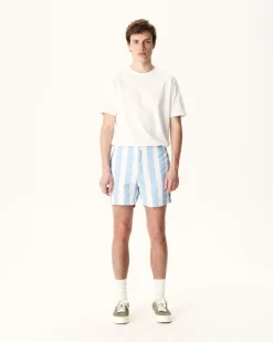 JOTT Swim Shorts Stripe Light Blue/White Deauville 1800 Stripe Soft Blue/White Store
