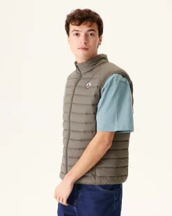 JOTT Taupe Arafo Stretch Sleeveless Padded Jacket 808 Mole Fashion