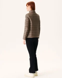 JOTT Taupe Cha Lightweight Padded Jacket 808 Mole Outlet