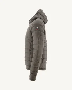 JOTT Taupe Lenny Lightweight Hooded Down Jacket 808 Mole Cheap