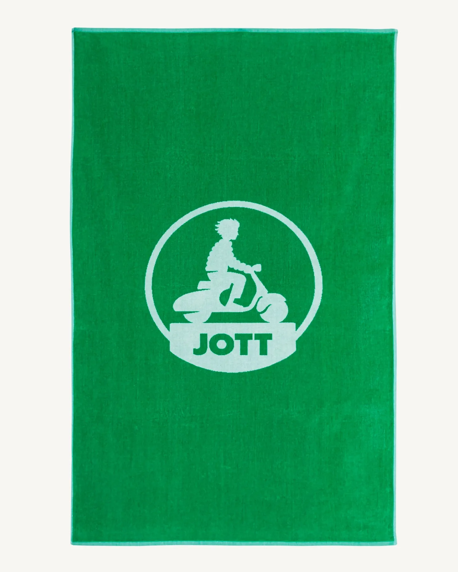 JOTT Terry Beach Towel Vert Beach 243 Poppy Green New