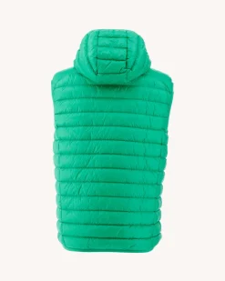 JOTT Vert Pat Hooded Sleeveless Down Jacket 243 Poppy Green Best