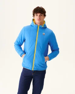 JOTT Vigo Lemon/Azure Reversible Hooded Ultralight Down Jacket 6310 Lemon / Azure Cheap