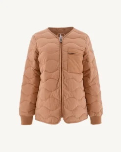 JOTT V-Neck Zipped Jacket Camel Alexia 839 Camel Shop