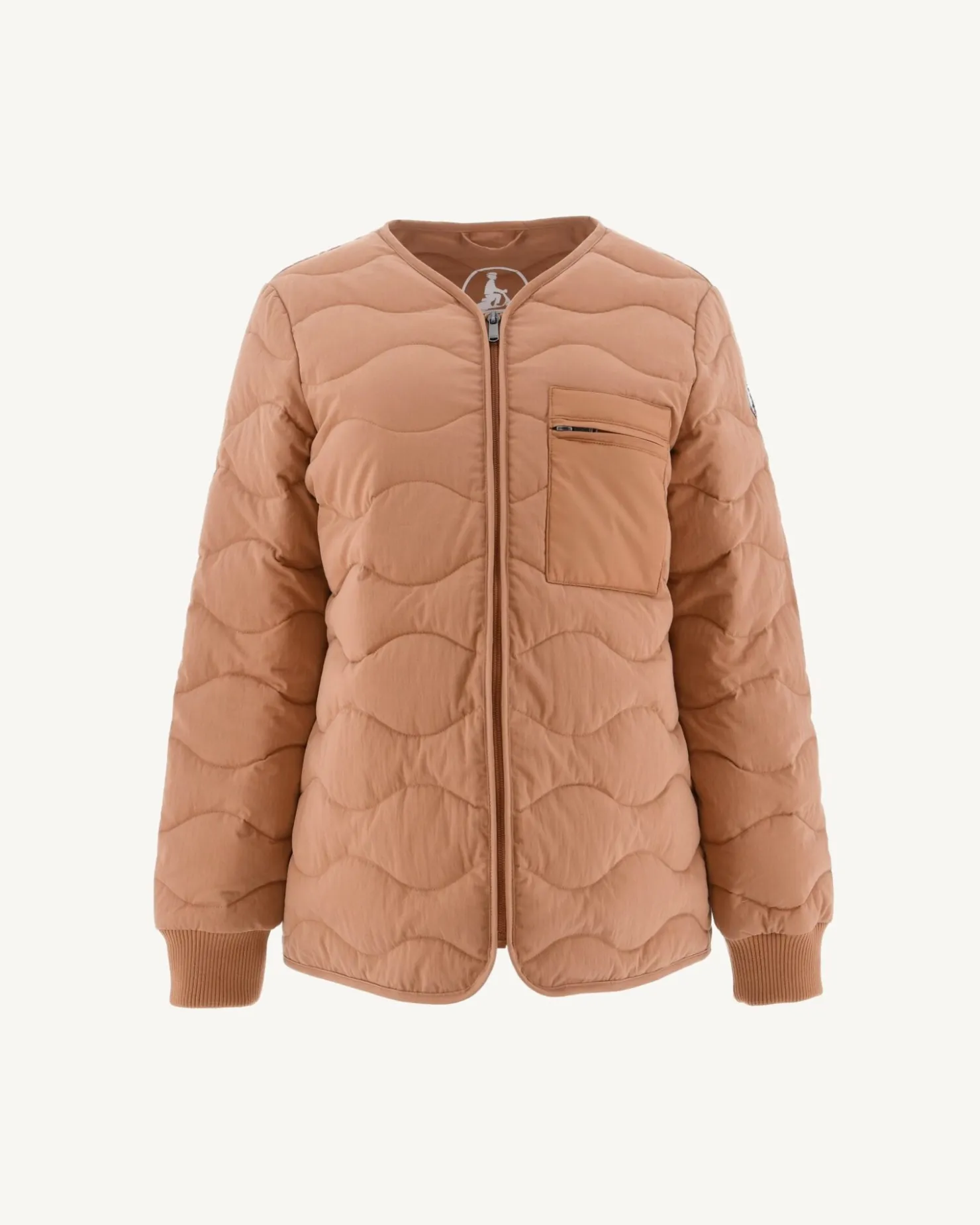 JOTT V-Neck Zipped Jacket Camel Alexia 839 Camel Shop