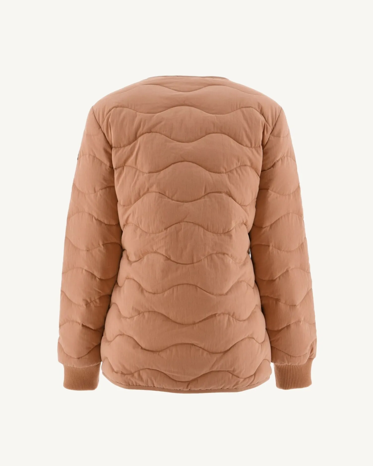 JOTT V-Neck Zipped Jacket Camel Alexia 839 Camel Shop