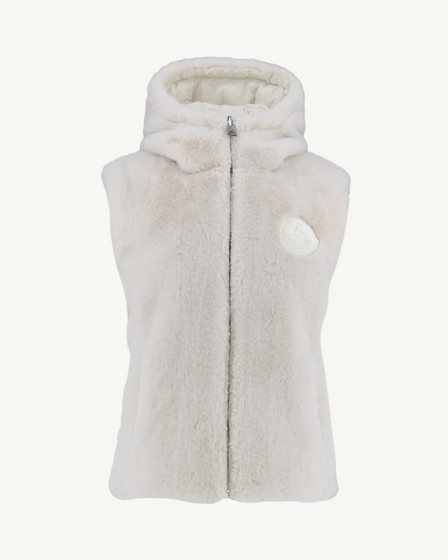 JOTT White Daria Reversible Great Cold Sleeveless Down Jacket 901 White New