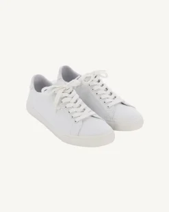 JOTT White Horizon Canvas Trainers 901 White Sale