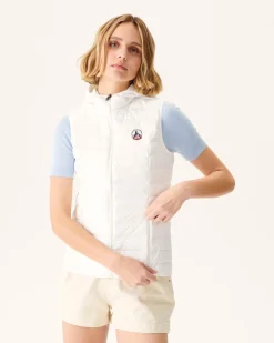 JOTT White Mali Light Sleeveless Padded Jacket 901 White Store