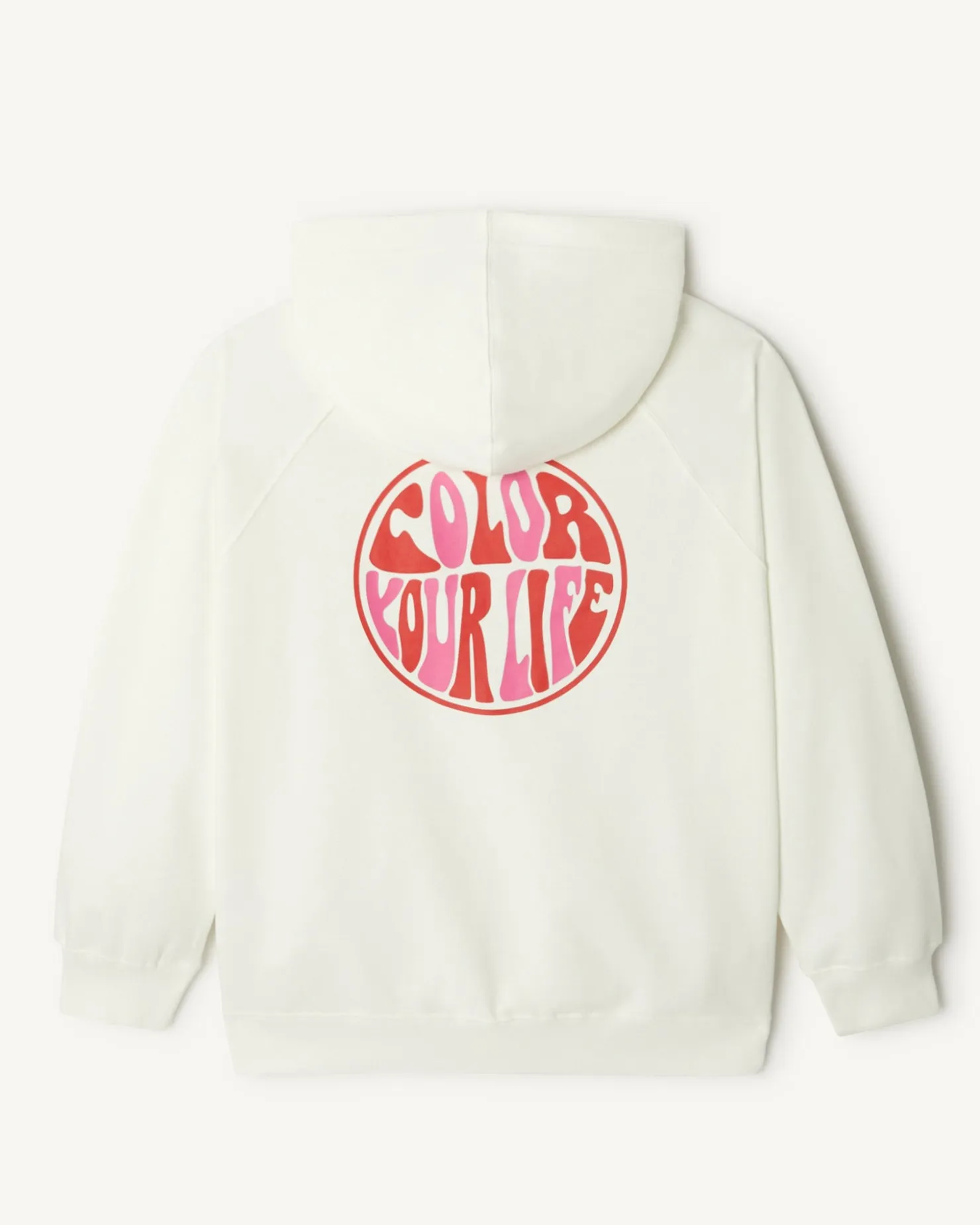 JOTT White Monteria Hooded Fleece Sweatshirt 901 White Clearance