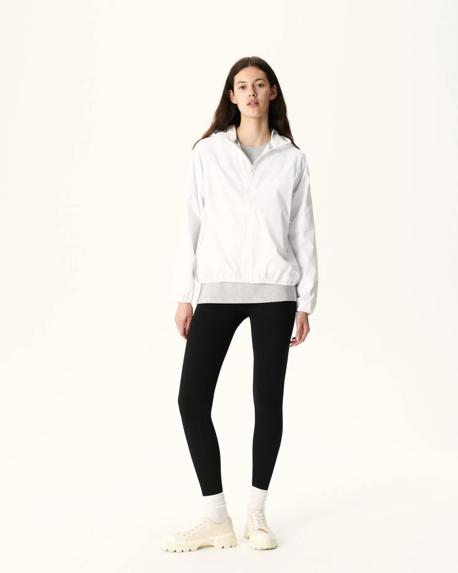 JOTT White Singapore Packable Waterproof Jacket 901 White Hot