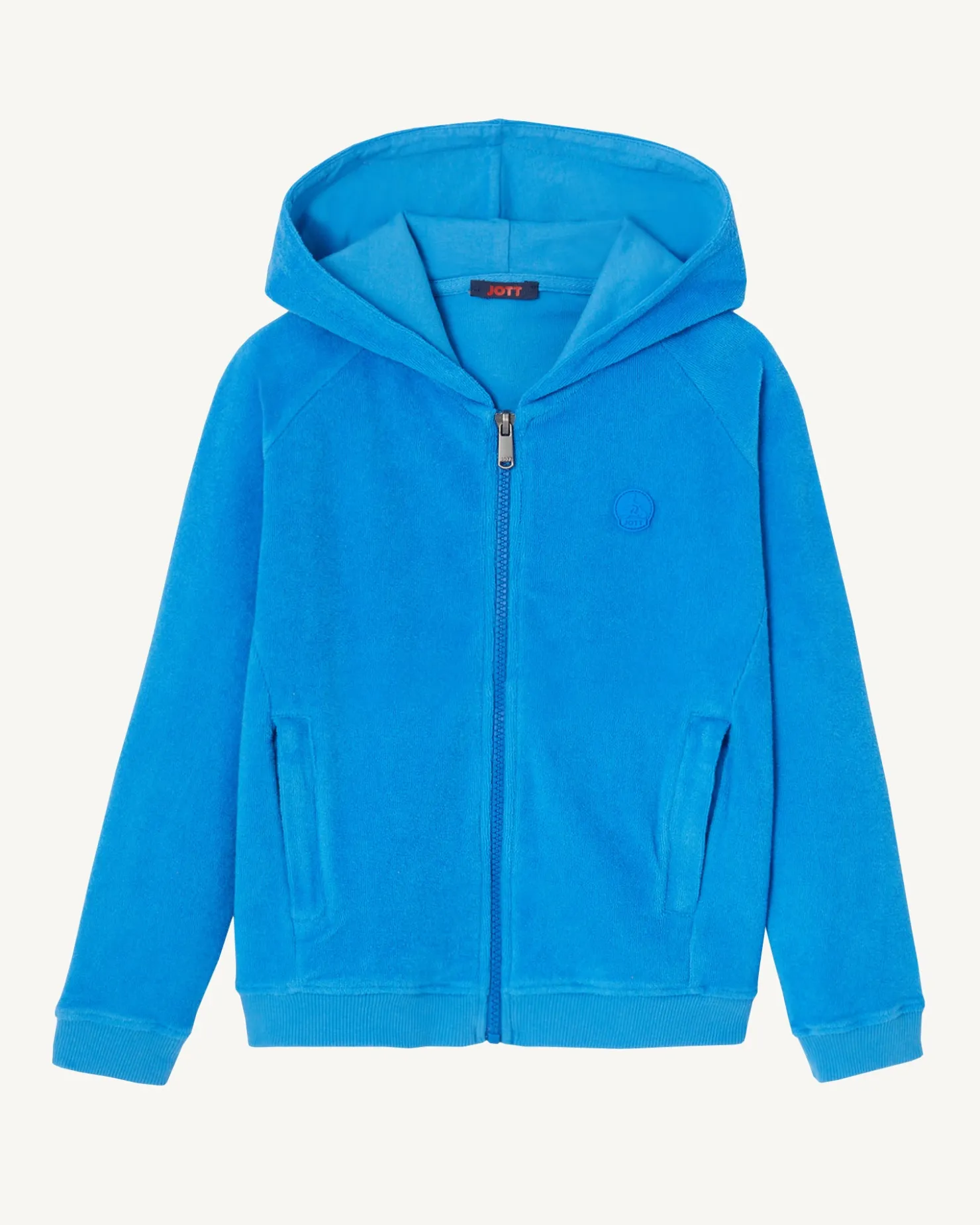JOTT Zipped Cotton Terry Jacket Azur Child Volta 183 Azure New