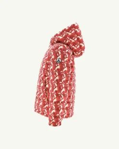 JOTT Zurich Children'S Bright Red Army/Monogram Reversible Down Jacket 2553 Army / Monogram Fire Red Cheap