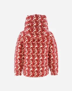 JOTT Zurich Children'S Bright Red Army/Monogram Reversible Down Jacket 2553 Army / Monogram Fire Red Cheap